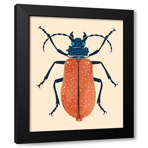 Beetle Bug III Black Modern Wood Framed Art Print with Double Matting by Barnes, Victoria