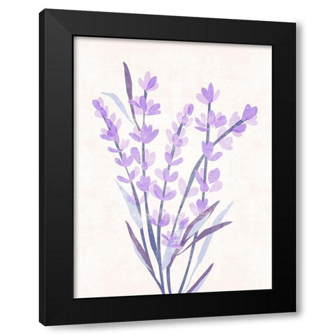 Lavender Land I Black Modern Wood Framed Art Print by Wang, Melissa