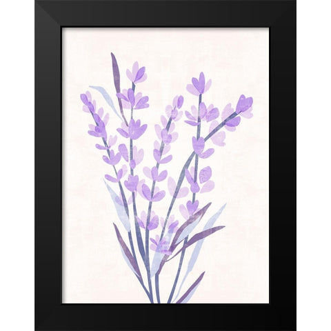 Lavender Land I Black Modern Wood Framed Art Print by Wang, Melissa