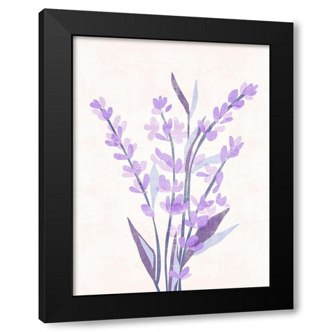 Lavender Land II Black Modern Wood Framed Art Print by Wang, Melissa