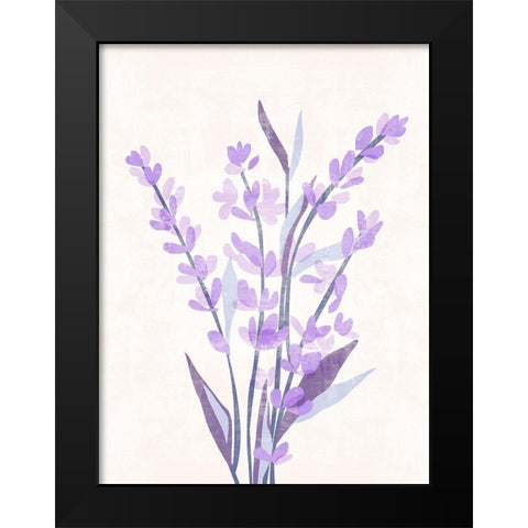 Lavender Land II Black Modern Wood Framed Art Print by Wang, Melissa