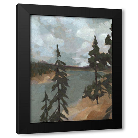 Yellowstone River I Black Modern Wood Framed Art Print by Green, Jacob