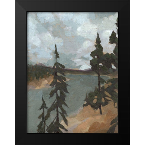 Yellowstone River I Black Modern Wood Framed Art Print by Green, Jacob