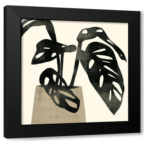Plantling I Black Modern Wood Framed Art Print with Double Matting by Barnes, Victoria