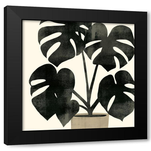 Plantling II Black Modern Wood Framed Art Print with Double Matting by Barnes, Victoria