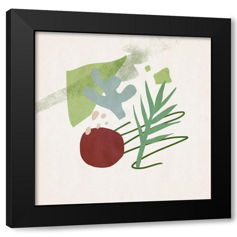 Grassland IV Black Modern Wood Framed Art Print with Double Matting by Wang, Melissa