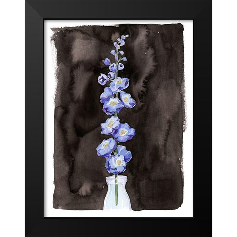 Blue Delphinium I Black Modern Wood Framed Art Print by Popp, Grace