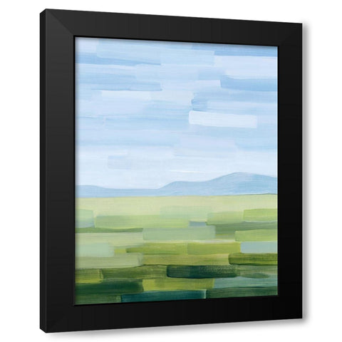 Green County II Black Modern Wood Framed Art Print with Double Matting by Popp, Grace