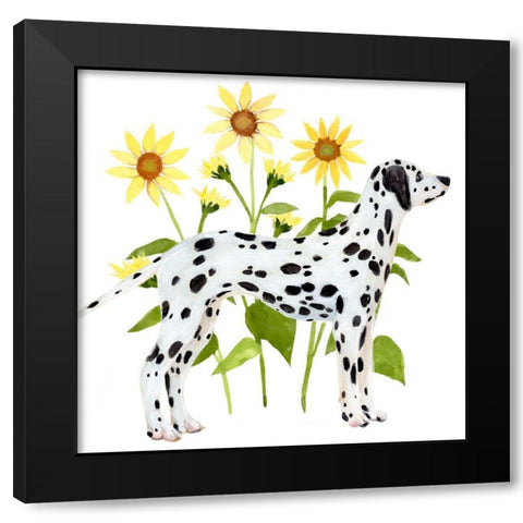 Garden Trot I Black Modern Wood Framed Art Print by Warren, Annie