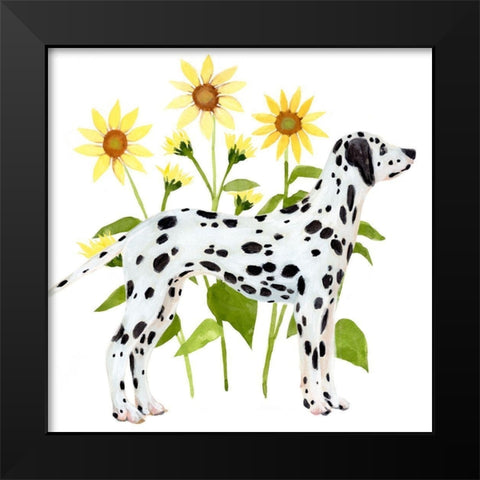 Garden Trot I Black Modern Wood Framed Art Print by Warren, Annie
