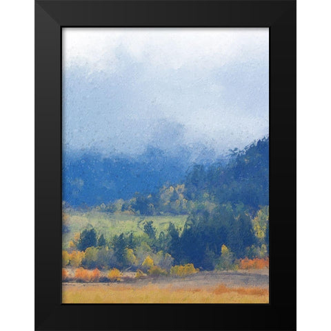 Mountain Mist II Black Modern Wood Framed Art Print by Vest, Chris