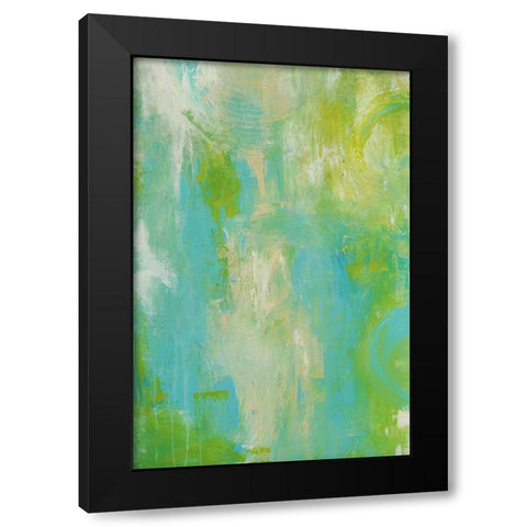 Enchanted Garden Black Modern Wood Framed Art Print by Ashley, Erin