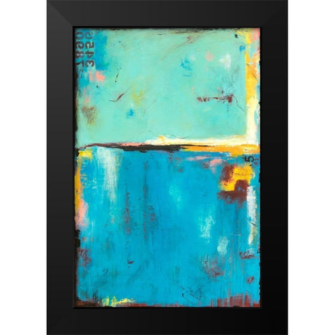 Matchbox Blue 55 Black Modern Wood Framed Art Print by Ashley, Erin