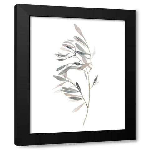 Gentle Breeze I Black Modern Wood Framed Art Print with Double Matting by Wang, Melissa