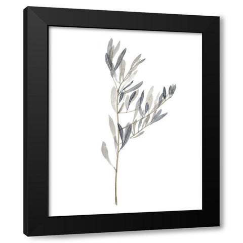 Gentle Breeze II Black Modern Wood Framed Art Print by Wang, Melissa