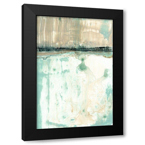 Hint of Mint I Black Modern Wood Framed Art Print by Goldberger, Jennifer