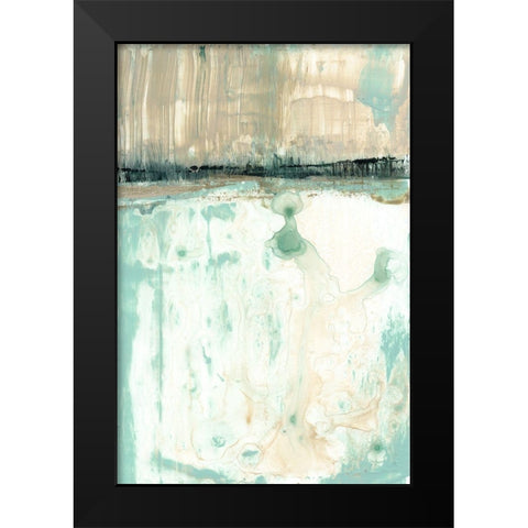 Hint of Mint I Black Modern Wood Framed Art Print by Goldberger, Jennifer