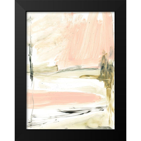 Peach Sorbet I Black Modern Wood Framed Art Print by Goldberger, Jennifer