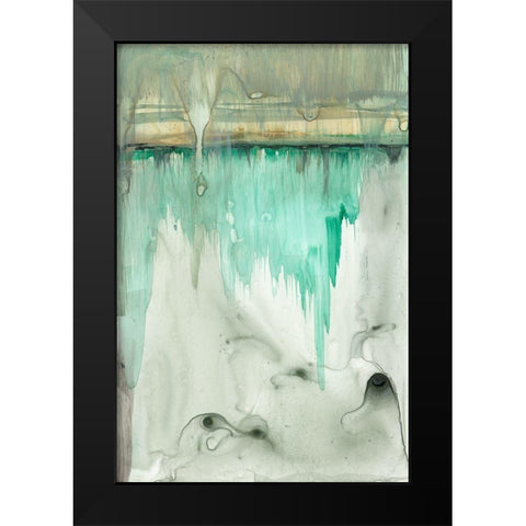 Verde Horizon I Black Modern Wood Framed Art Print by Goldberger, Jennifer