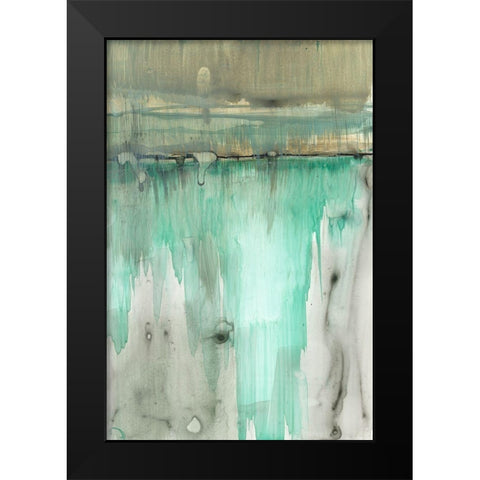 Verde Horizon II Black Modern Wood Framed Art Print by Goldberger, Jennifer