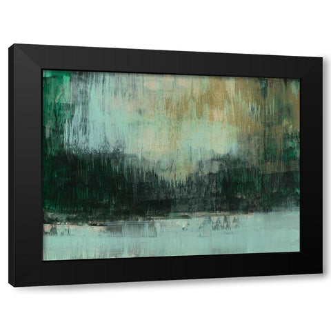 Emerald Grotto I Black Modern Wood Framed Art Print with Double Matting by Goldberger, Jennifer