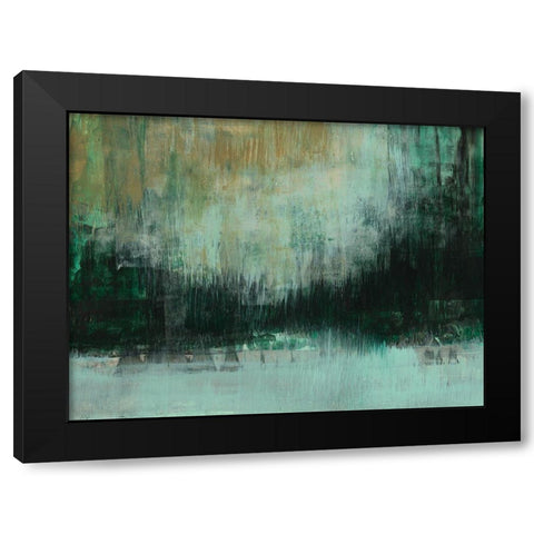 Emerald Grotto II Black Modern Wood Framed Art Print with Double Matting by Goldberger, Jennifer