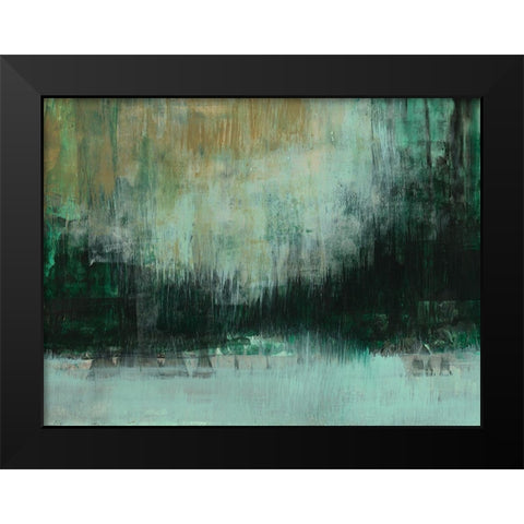 Emerald Grotto II Black Modern Wood Framed Art Print by Goldberger, Jennifer