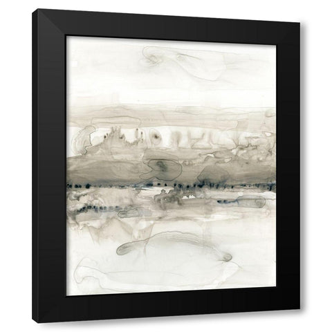 Grey on the Horizon I Black Modern Wood Framed Art Print by Goldberger, Jennifer