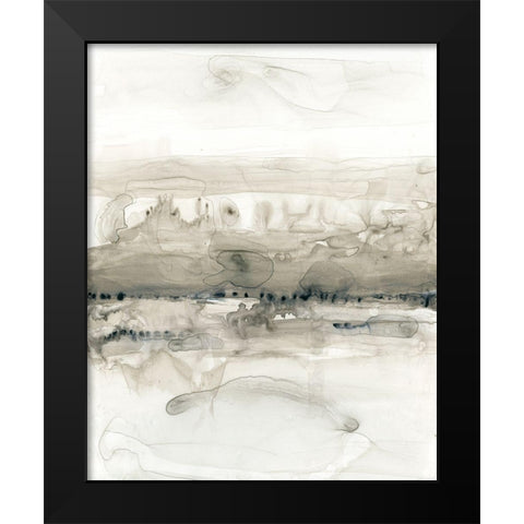 Grey on the Horizon I Black Modern Wood Framed Art Print by Goldberger, Jennifer