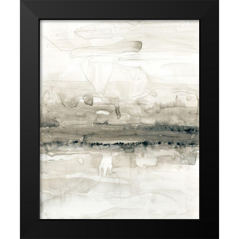 Grey on the Horizon II Black Modern Wood Framed Art Print by Goldberger, Jennifer