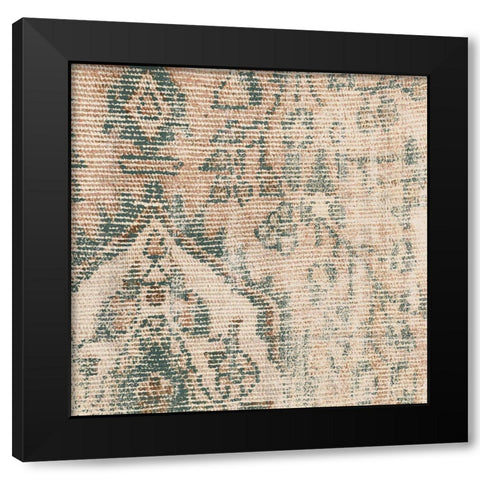 Faded Textile II Black Modern Wood Framed Art Print with Double Matting by Barnes, Victoria