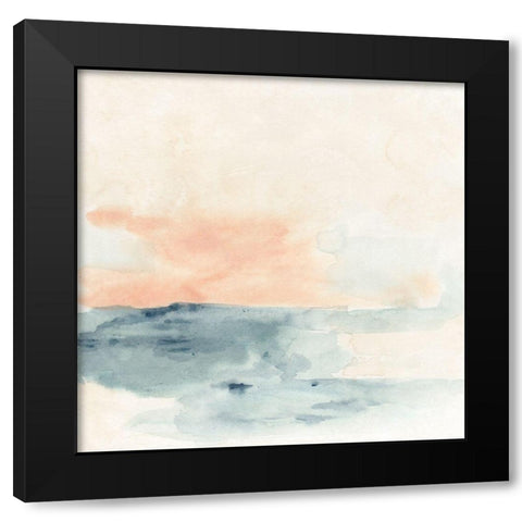 Sea Hint I Black Modern Wood Framed Art Print with Double Matting by Vess, June Erica