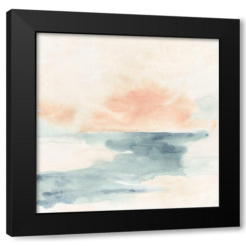Sea Hint II Black Modern Wood Framed Art Print by Vess, June Erica