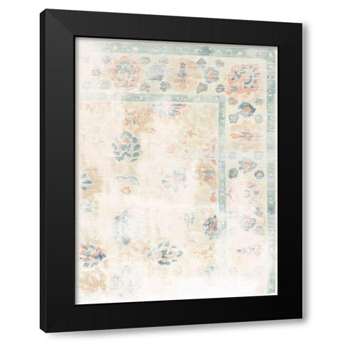 Antique Textile Swatch II Black Modern Wood Framed Art Print by Vess, June Erica