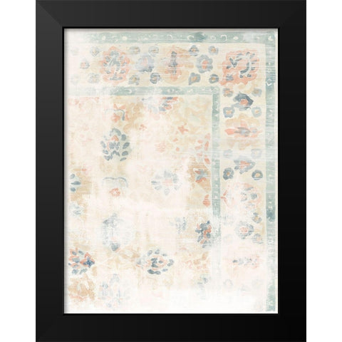 Antique Textile Swatch II Black Modern Wood Framed Art Print by Vess, June Erica