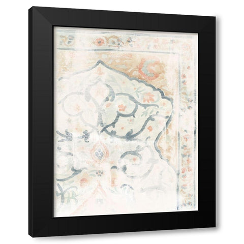 Antique Textile Swatch III Black Modern Wood Framed Art Print by Vess, June Erica