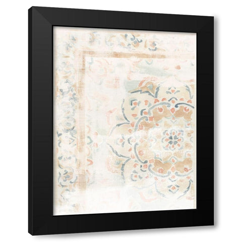 Antique Textile Swatch IV Black Modern Wood Framed Art Print by Vess, June Erica