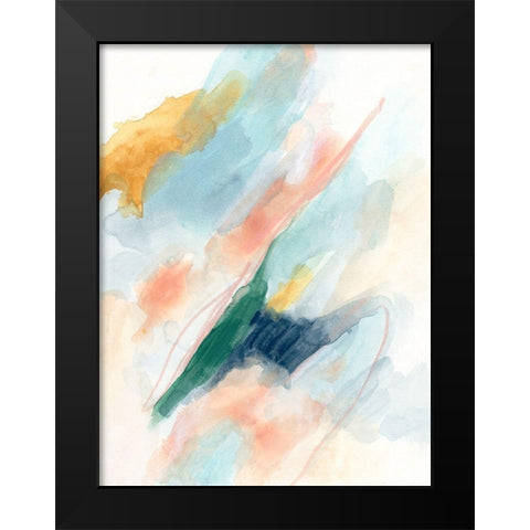 Sky Strike I Black Modern Wood Framed Art Print by Vess, June Erica