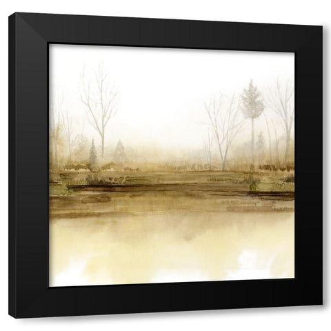 Golden Season I Black Modern Wood Framed Art Print with Double Matting by Popp, Grace