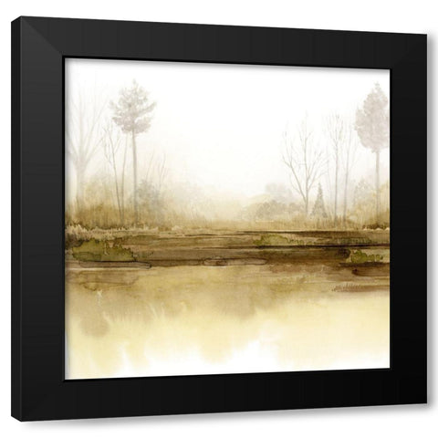 Golden Season II Black Modern Wood Framed Art Print with Double Matting by Popp, Grace