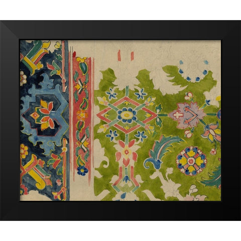 Vintage Design Sketch III Black Modern Wood Framed Art Print by Baxter Mill Archive