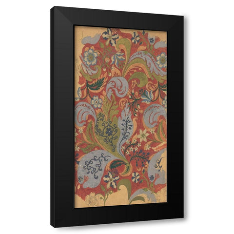 Vintage Design Sketch V Black Modern Wood Framed Art Print with Double Matting by Baxter Mill Archive