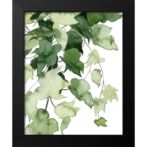 Emerald Vines I Black Modern Wood Framed Art Print by Popp, Grace