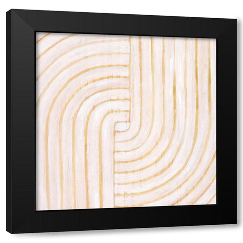 Modern Rattan I Black Modern Wood Framed Art Print with Double Matting by Lam, Vanna