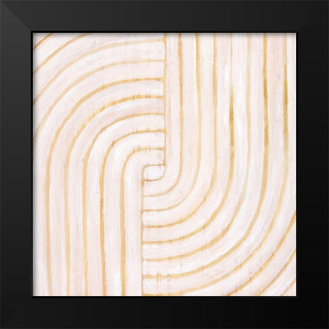 Modern Rattan I Black Modern Wood Framed Art Print by Lam, Vanna
