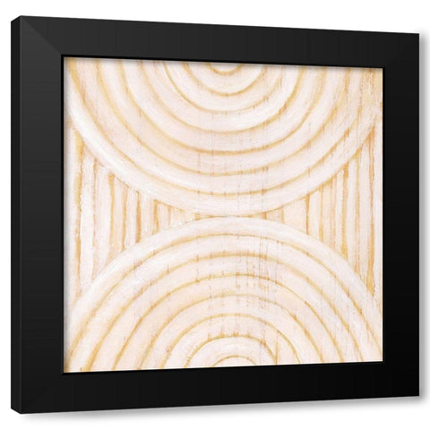 Modern Rattan II Black Modern Wood Framed Art Print with Double Matting by Lam, Vanna