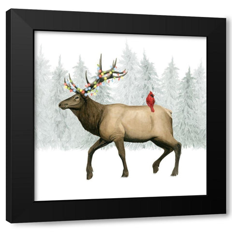 Festive Forest I Black Modern Wood Framed Art Print by Popp, Grace