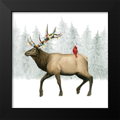 Festive Forest I Black Modern Wood Framed Art Print by Popp, Grace