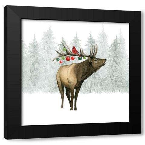 Festive Forest II Black Modern Wood Framed Art Print by Popp, Grace