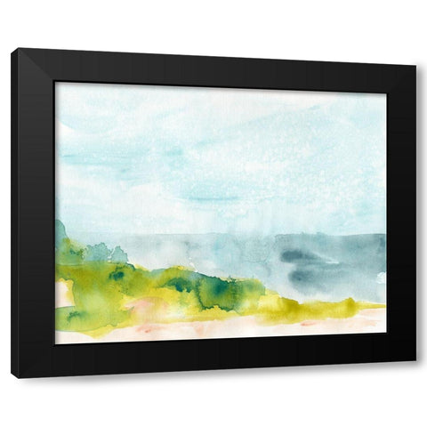 Spring Shoals II Black Modern Wood Framed Art Print by Vess, June Erica